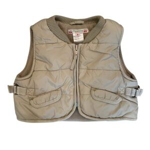 Bonpoint kids Khaki Cropped Puffer Vest